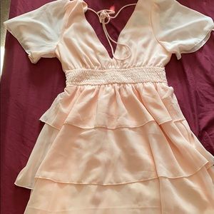 light pink forever 21 sun dress